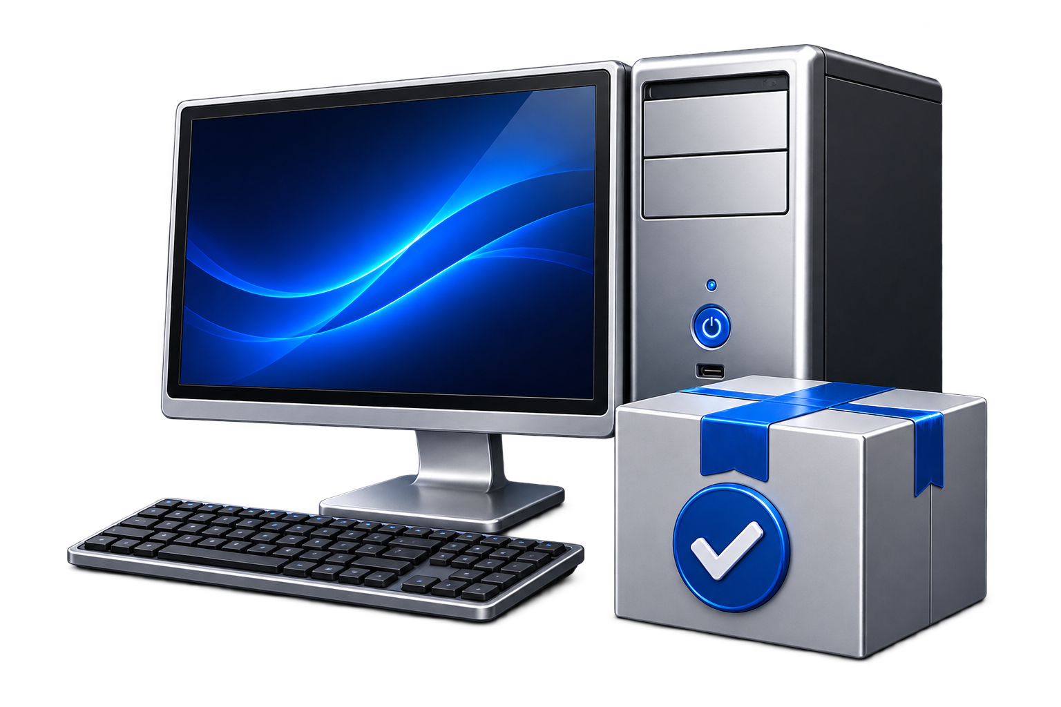 Working computer ready for pickup