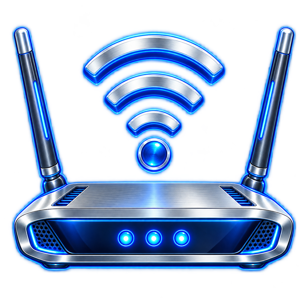 Wireless router representing network troubleshooting