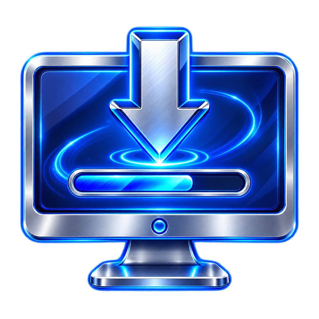 Computer monitor displaying an operating system installation